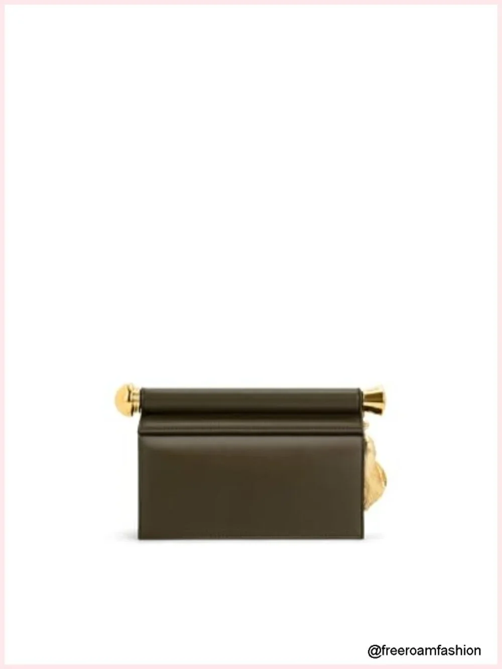 Vegan Leather Metal Pendant Embellished Clutch Clutch